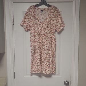 Old Navy Orange Flutter Sleeve Sundress